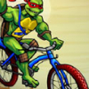 Игра Черепашки Ниндзя на Велосипеде - Онлайн