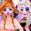 Игра Эльза и Анна: Хэллоуин Вечеринка - Онлайн