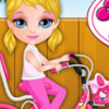 Игра Малышка Барби и Велосипед