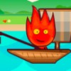 Игра Огонь и Вода на Рыбалке - Онлайн